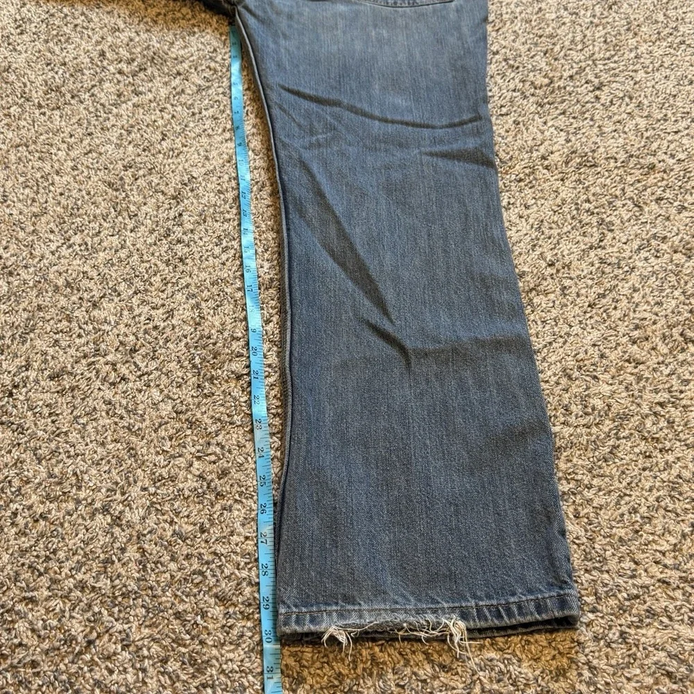 Carhartt Jeans Mens 36x32 Blue Relaxed Straight Fit B320 WTB Denim Workwear